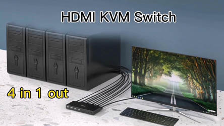 HDMI Switcher 4 in 1 out